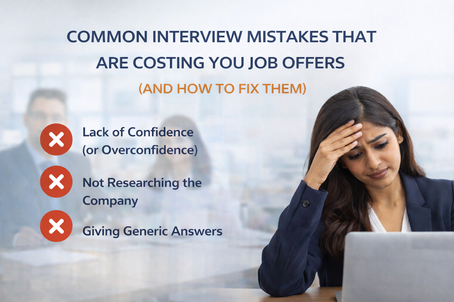 Common Interview Mistakes That Are Costing You Job Offers